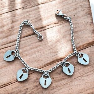 🆕 Heart Lock Stainless Steel Anklet